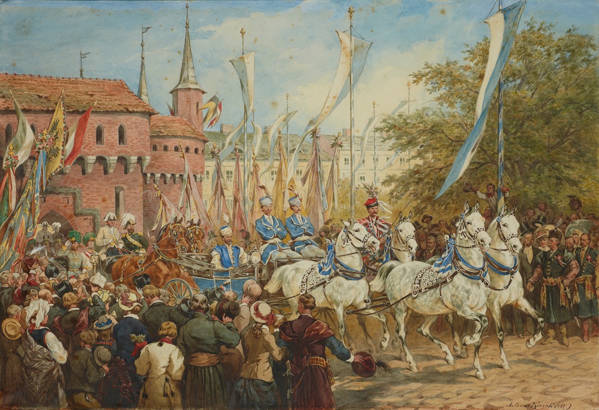 The Emperor Entering Krakow 1881