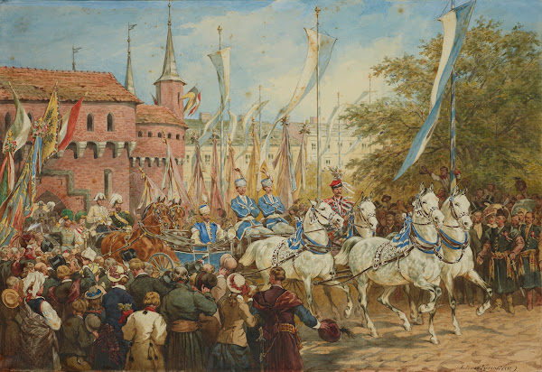 The Emperor Entering Krakow 1881