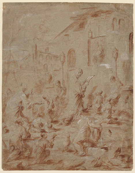 Worshippers at a Street Shrine 1730
