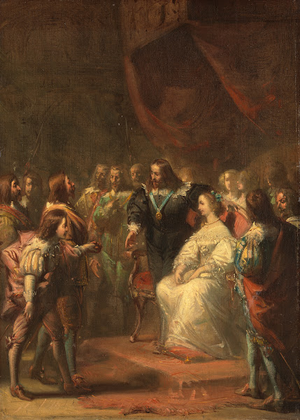 Tromp introduces the young Prince William of Orange to King Charles I of England