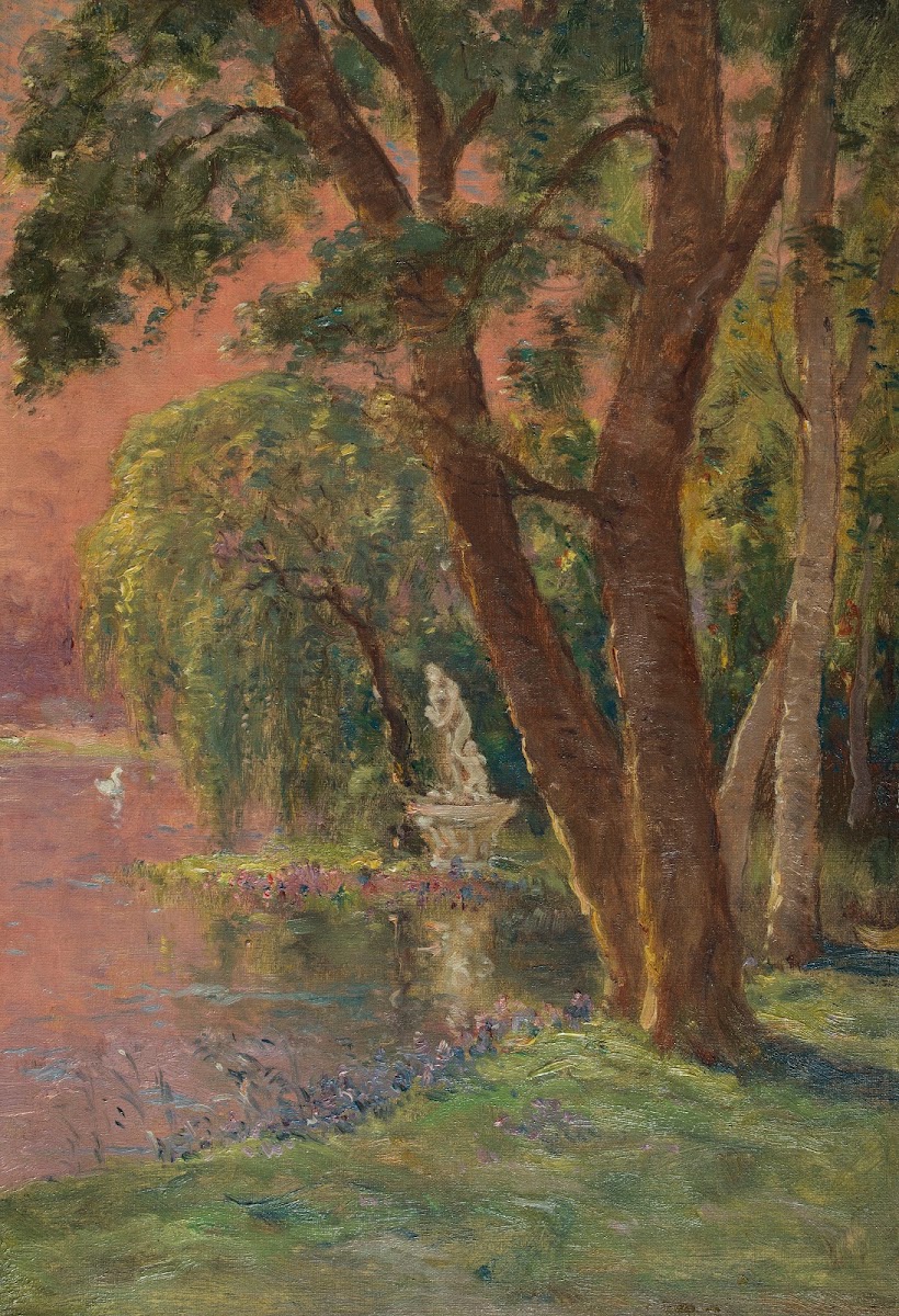 Le lac damour  le lever du soleil  la statue de Vénus et Cupidon 1918