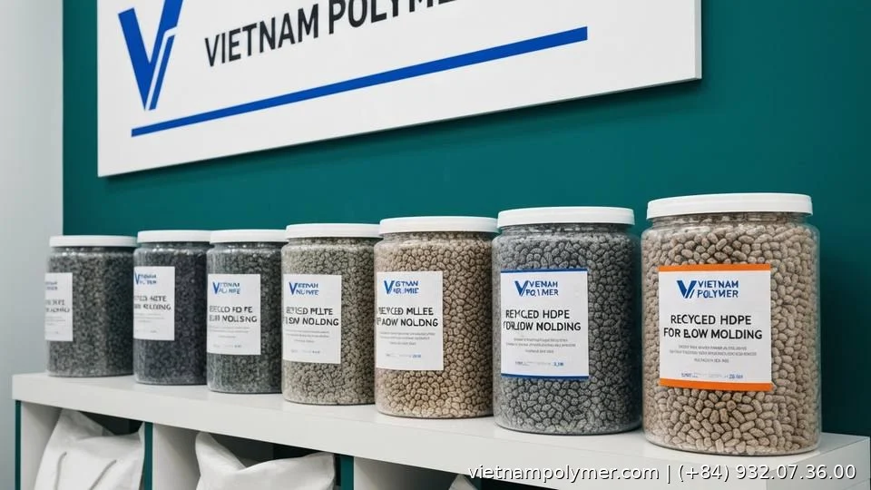 recycled HDPE pellets for blow molding - Vietnam Polymer
