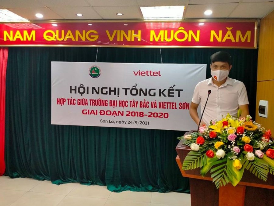 Hội nghị tổng kết hợp tác giữa Trường Đại học Tây Bắc và Viettel Sơn La giai đoạn 2018 - 2020