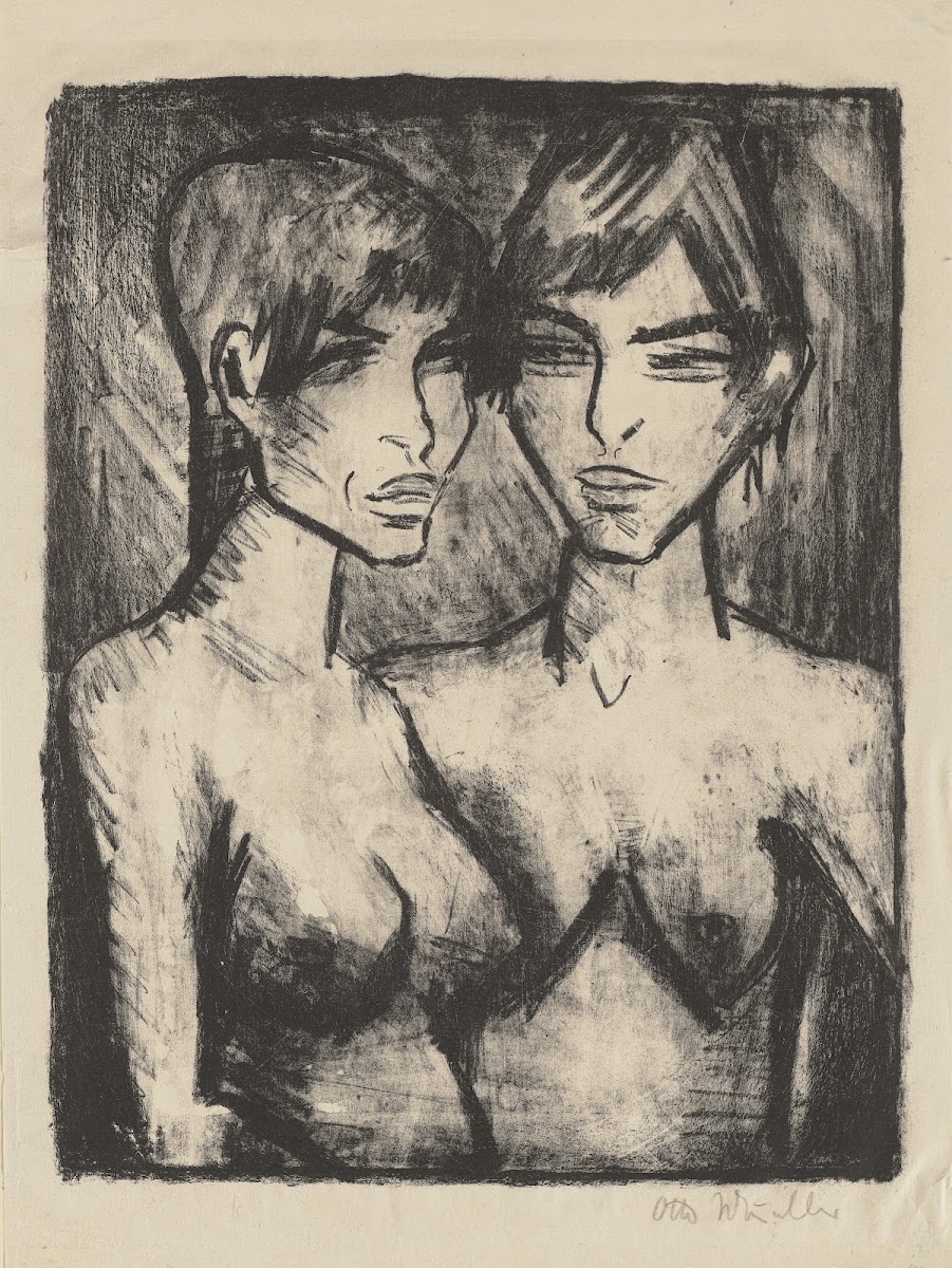 Zwei Mädchen  Halbakte 1920