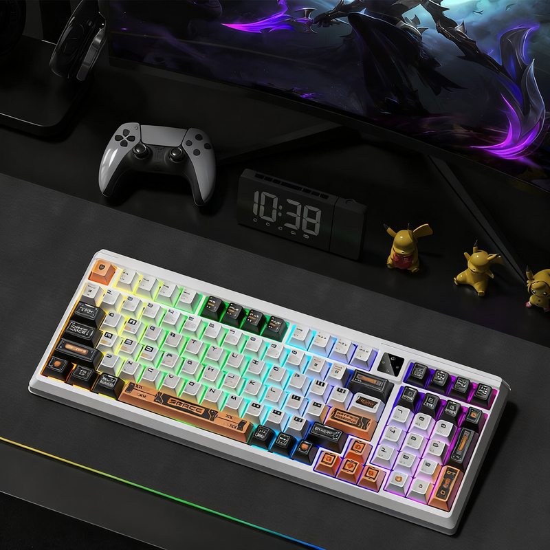 Mechanical gaming keyboard with lighting