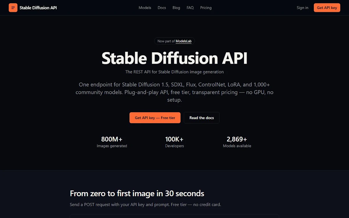 Captura de stablediffusion api