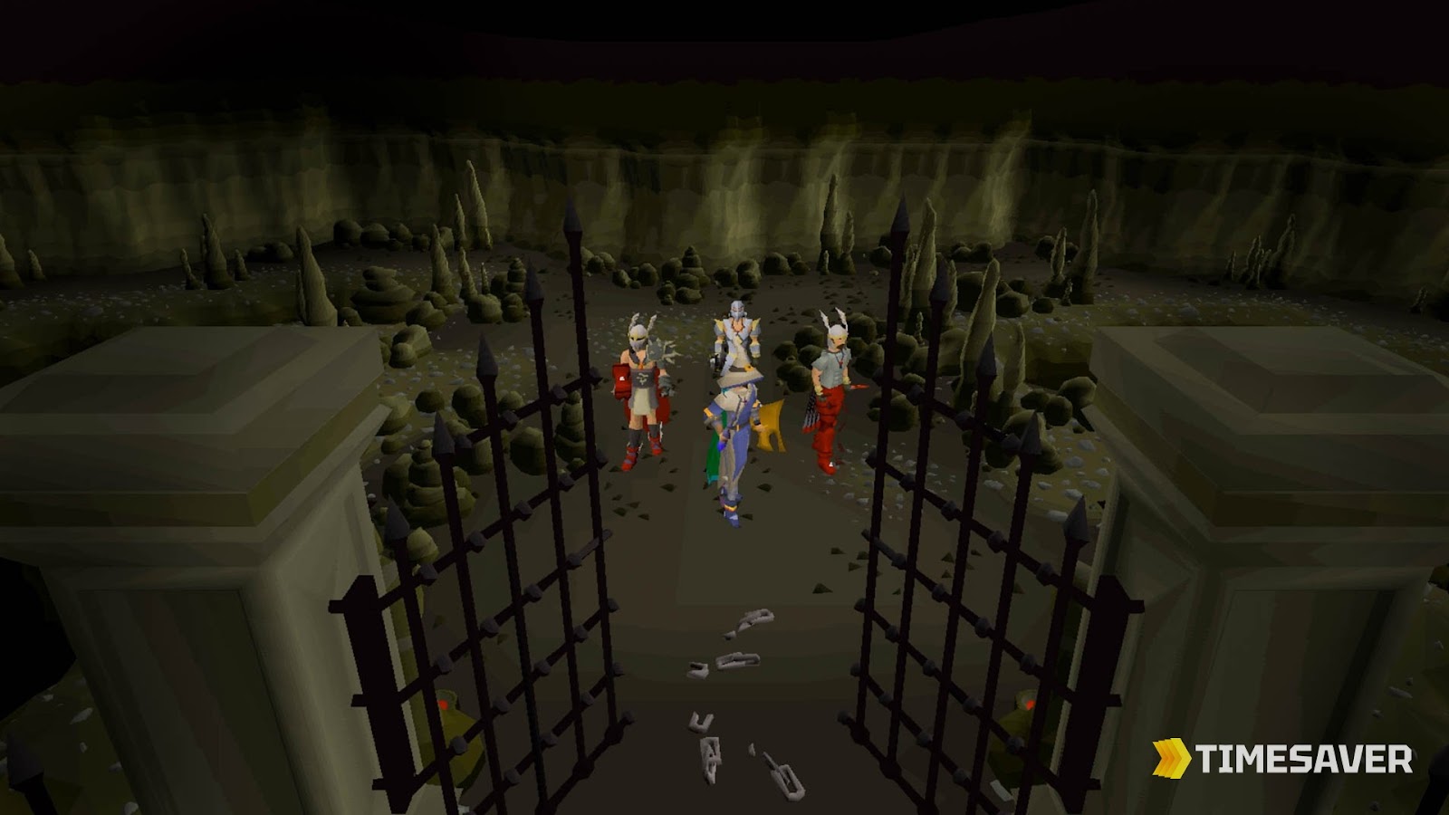 An Old School RuneScape scene representing the Grand Exchange, gaming's most accessible player-driven marketplace