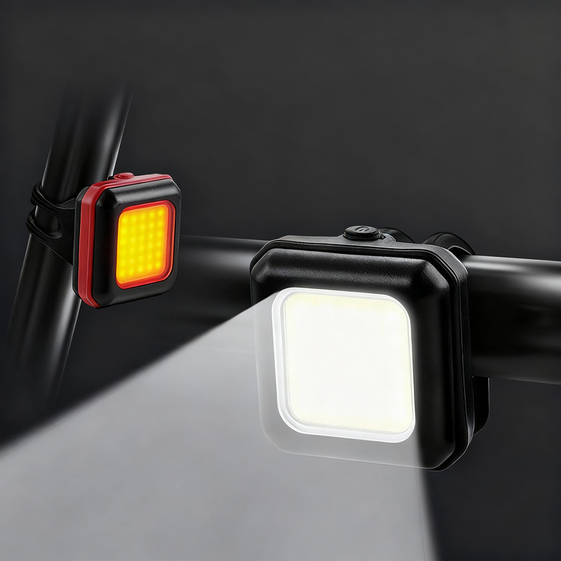 Bike light set front and back