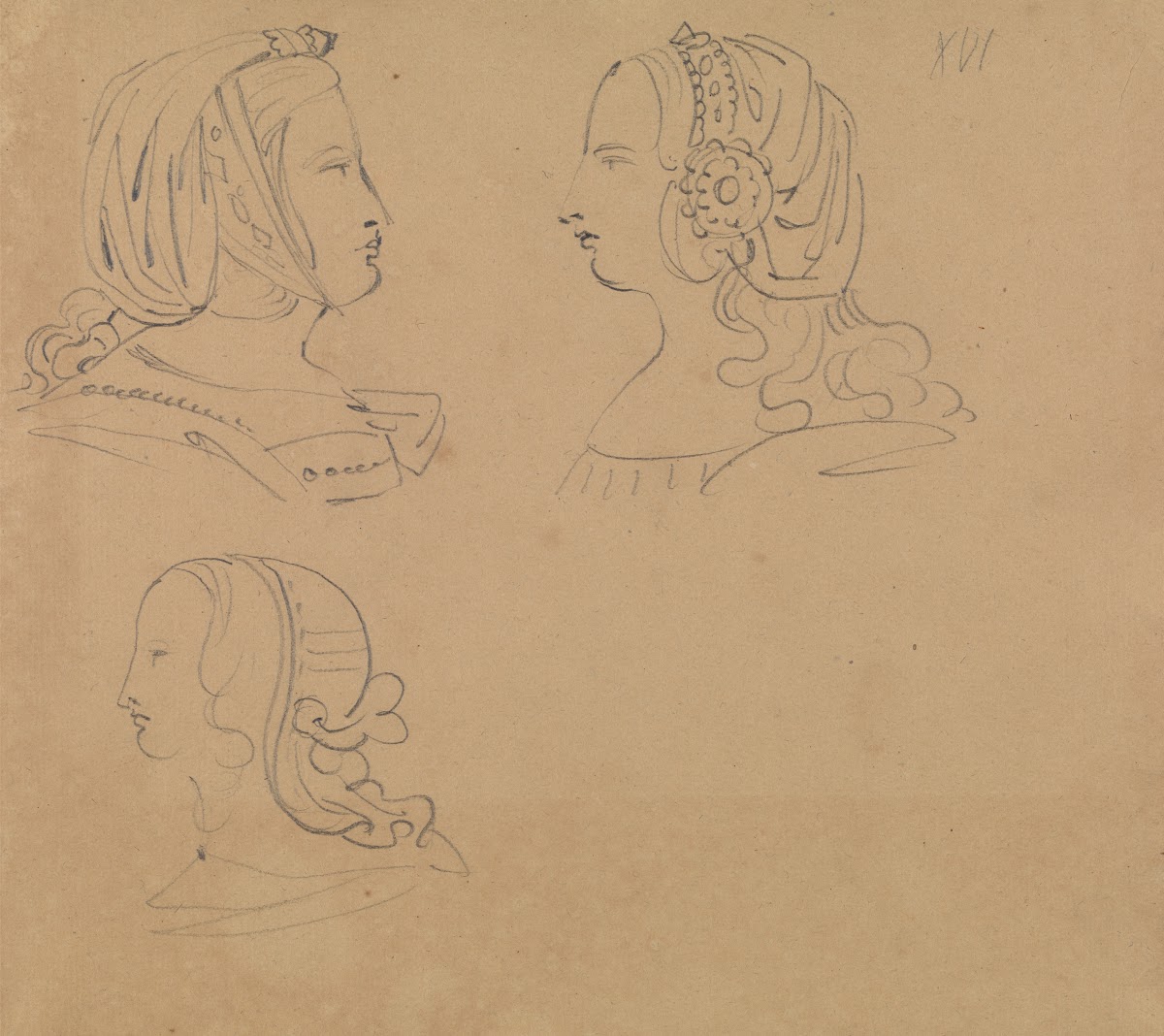 Portrait Studies of Women in Various Headdress