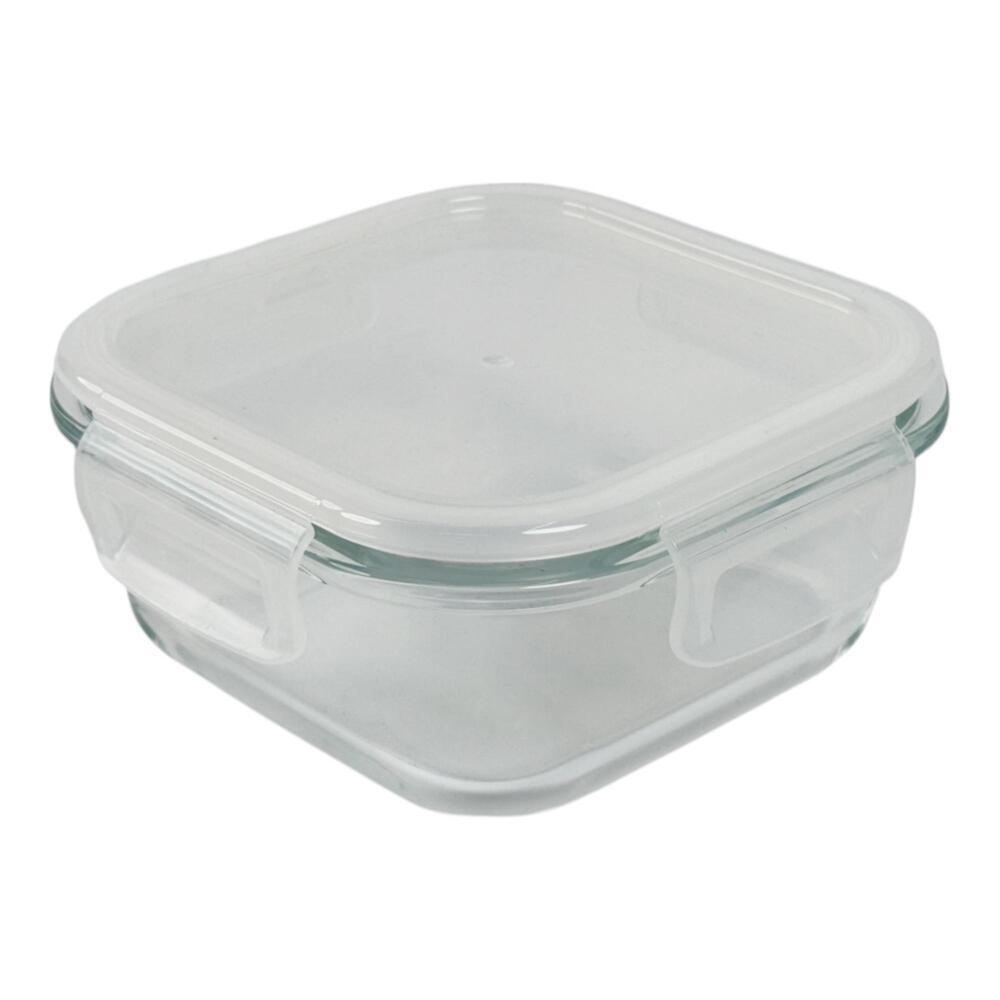 Contenedor cuadrado de vidrio con tapa hermética Concepts™ 510 mL