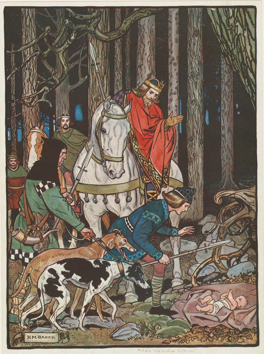 Abandoned in the woods Valentine is discovered by the kings hunting party 1914