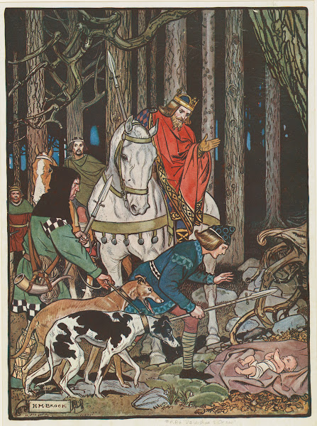 Abandoned in the woods Valentine is discovered by the kings hunting party 1914