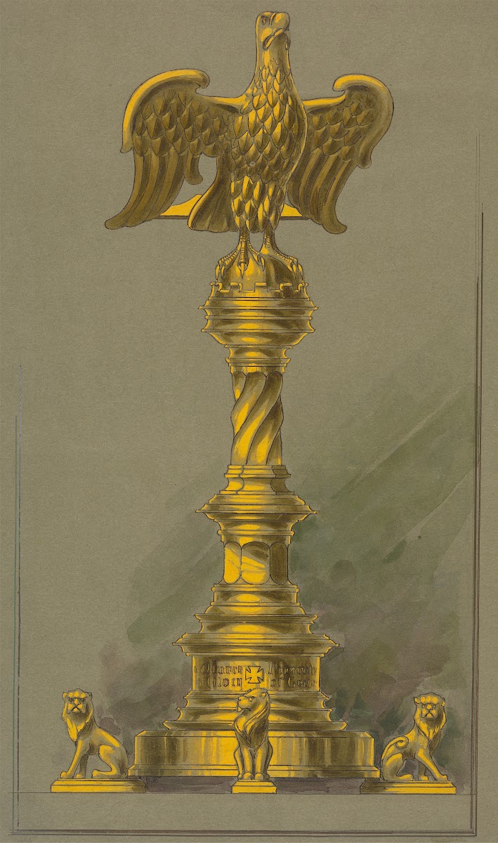 Design executed for Jones and Willis metal and wood workers and church furniture