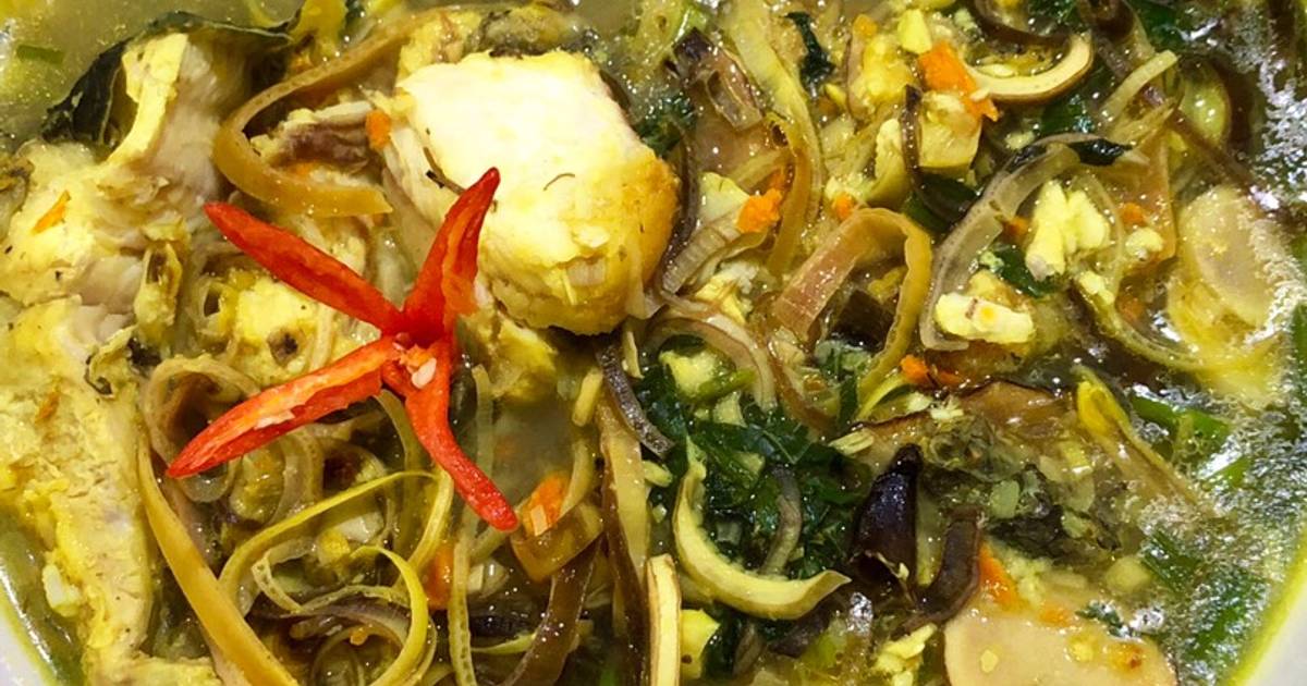 Canh hoa chuối cá lóc