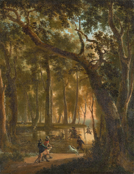 Deer Hunt in a Forest after 1660