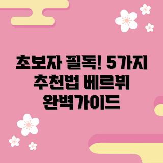 베르뷔 추천, 베르뷔란 무엇인가, 초보자가 알아야 할 베르뷔, 왜 베르뷔를 선택해야 할까, 베르뷔 사용법
