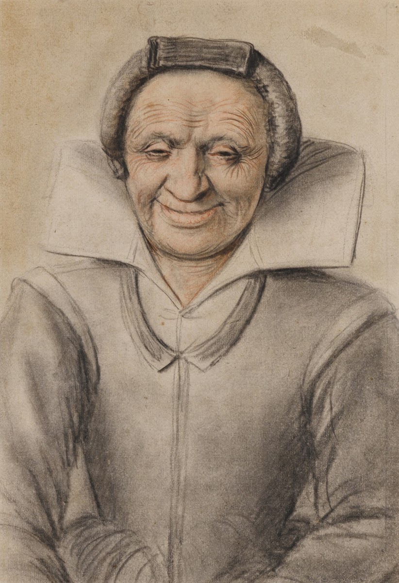 Portrait of an old woman smiling