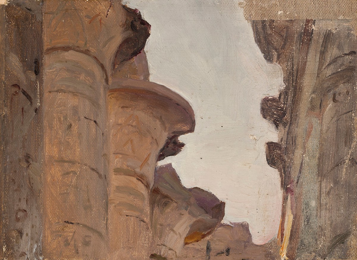 Temple capital From the journey to Egypt 1903