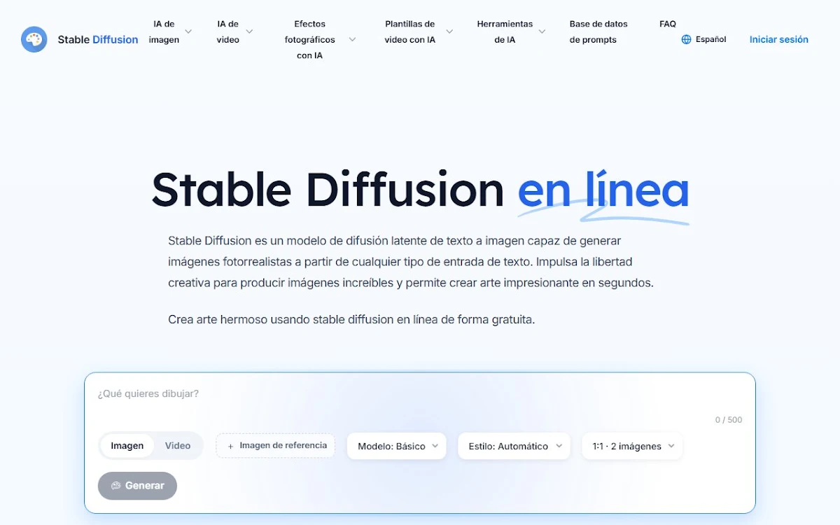 Captura de Stable Diffusion web UI
