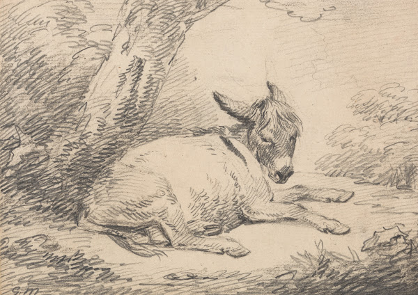 Study of a Donkey Under a Tree after 1796