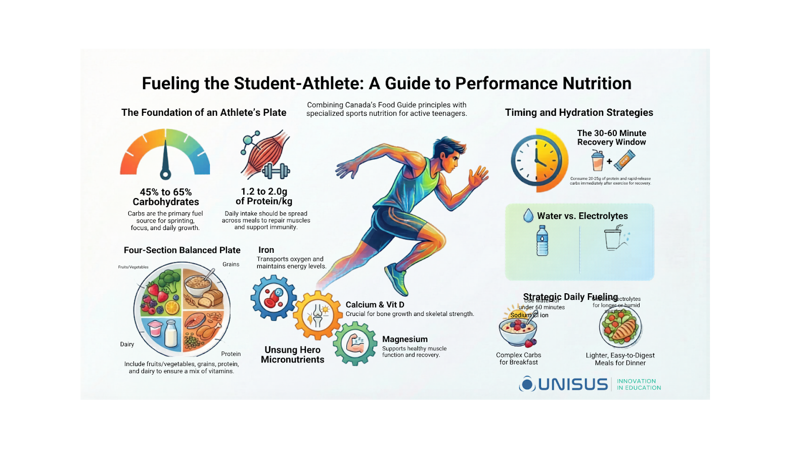 Nutrition and Hydration infographic