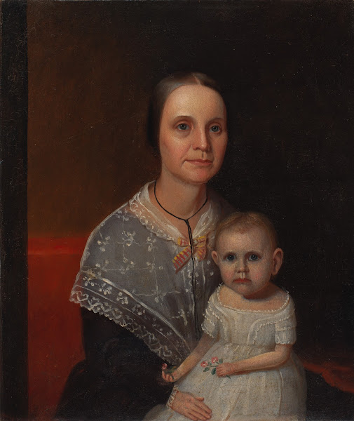 Portrait of a Mother and Child ca 1850