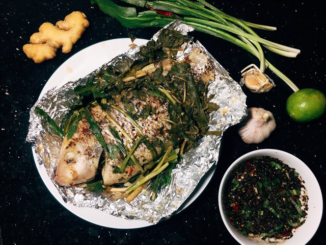 Cá Diêu Hồng Nướng Mắc Khén Hạt Dổi