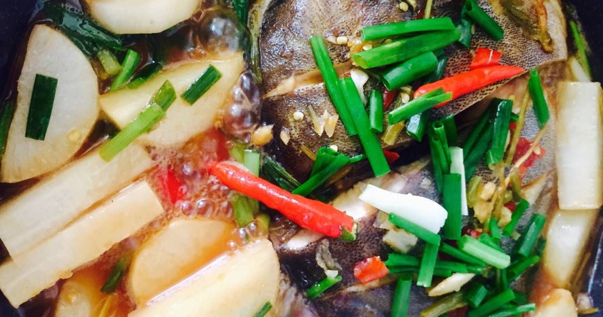 Cá nâu kho củ cải
