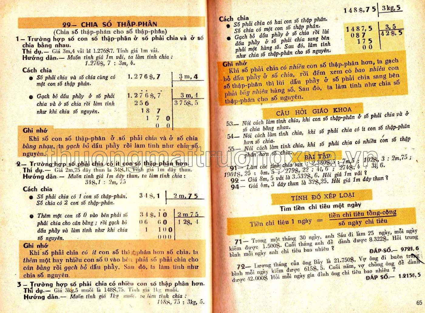 Toán pháp lớp 4 (1974) - Trang 33