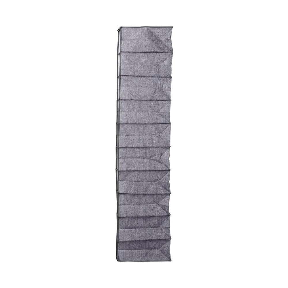 Zapatera para clóset de tela de canvas de 1.3 m con 10 espacios