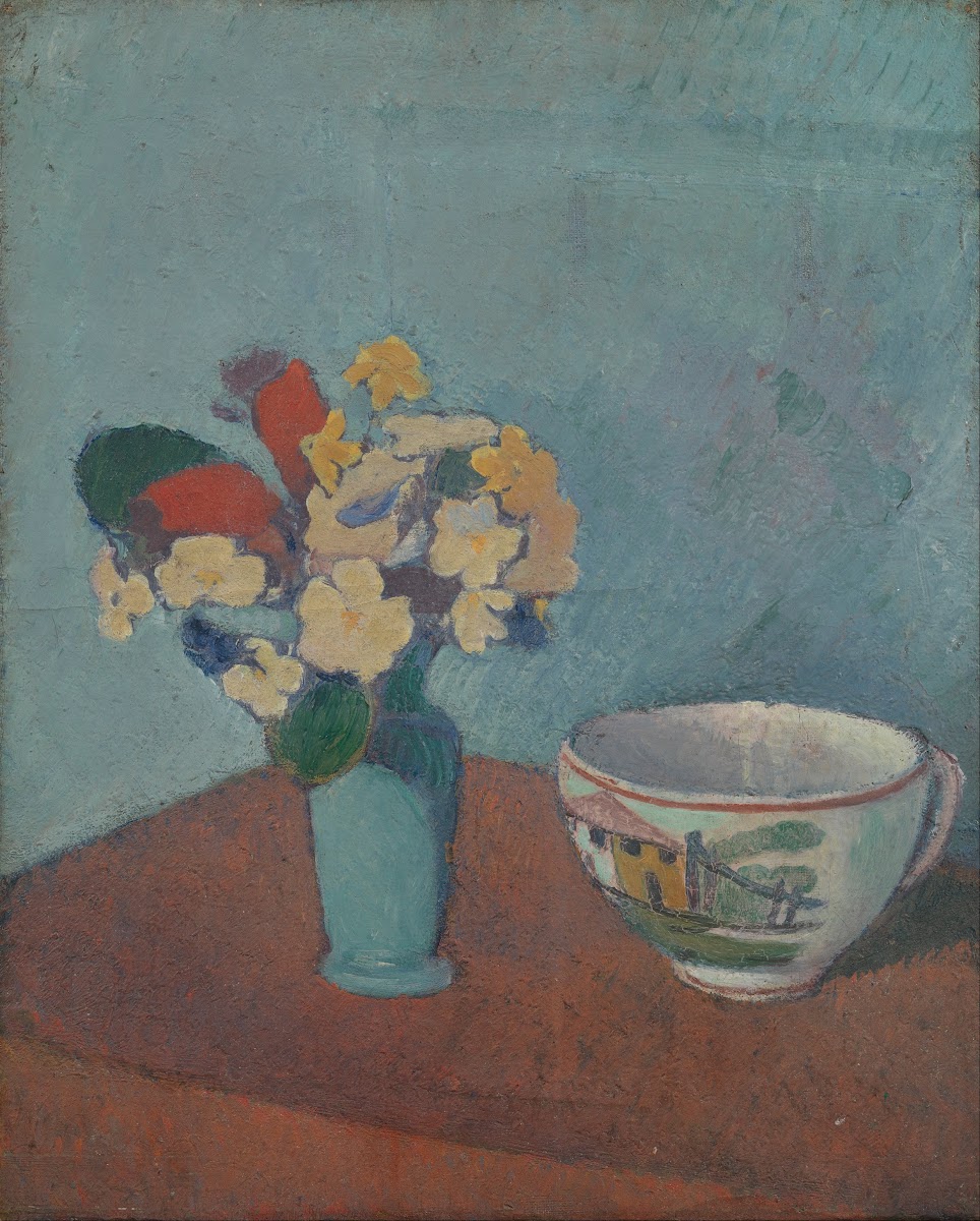 Vase with flowers and cup 1887
