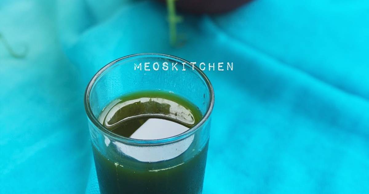 Sinh tố rau má sữa dừa