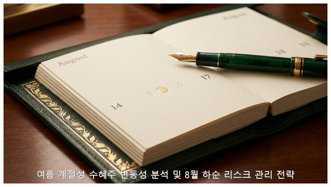 여름 계절성 수혜주 변동성 분석 및 8월 하순 리스크 관리 전략 핵심 안내 및 분석 인포그래픽 (3)