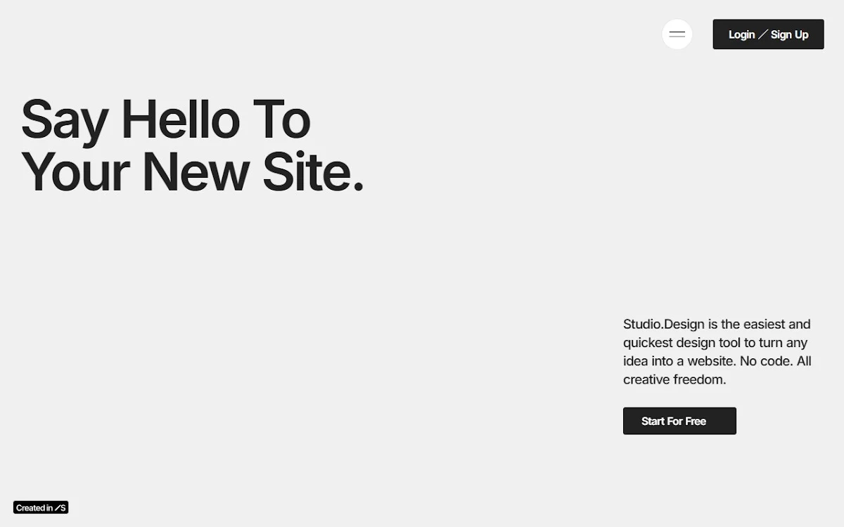 Captura de Studio Design