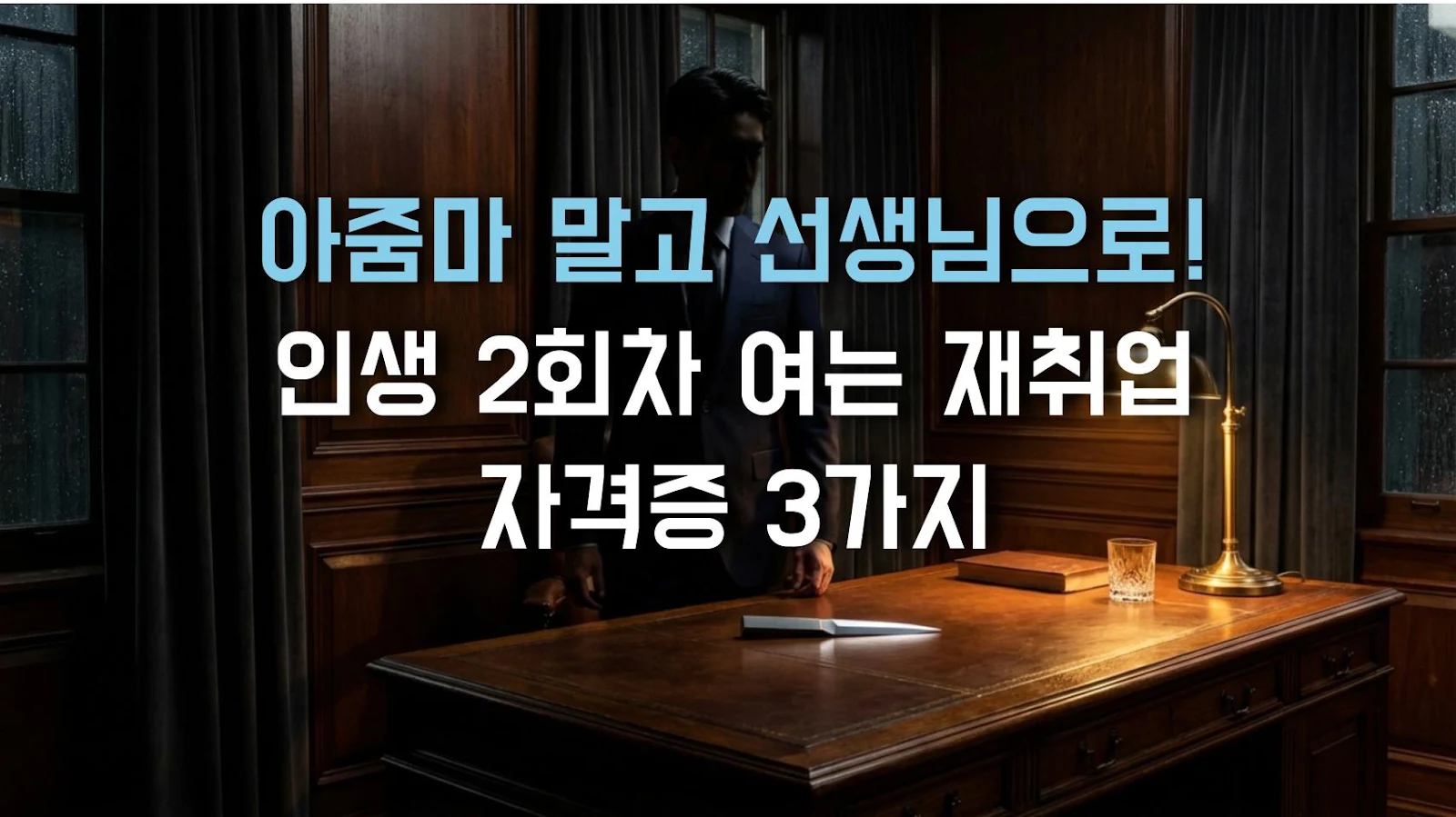 아줌마 말고 선생님으로! 인생 2회차 여는 재취업 자격증 3가지