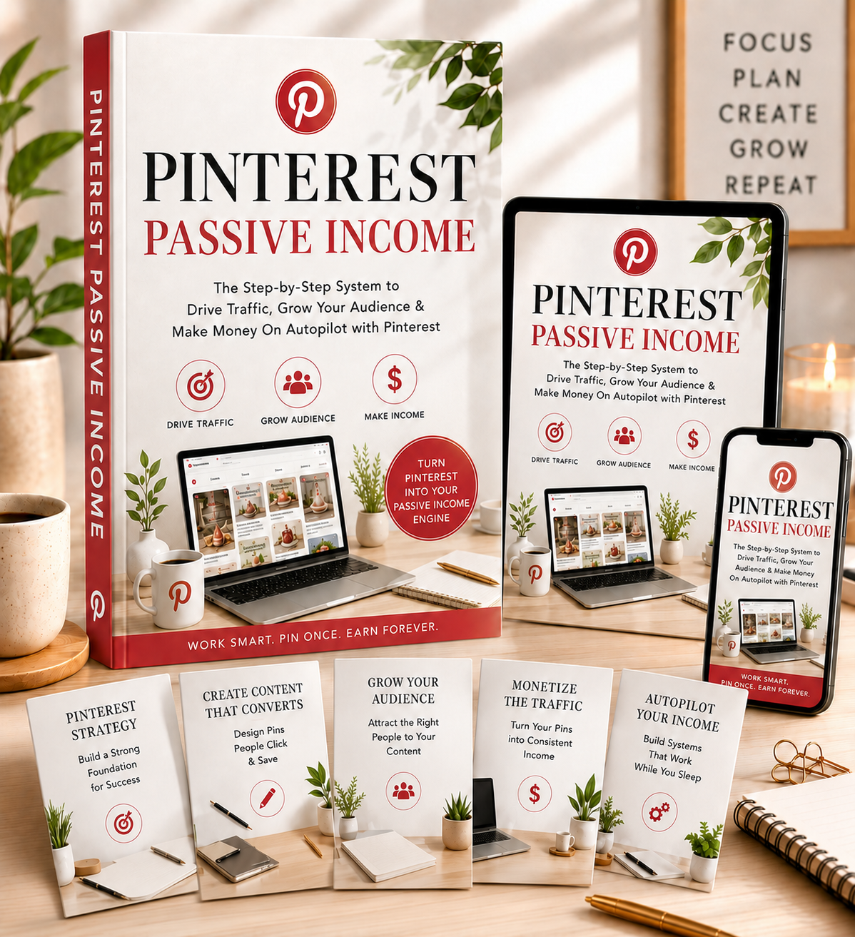 Pinterest Passive Income main guide cover