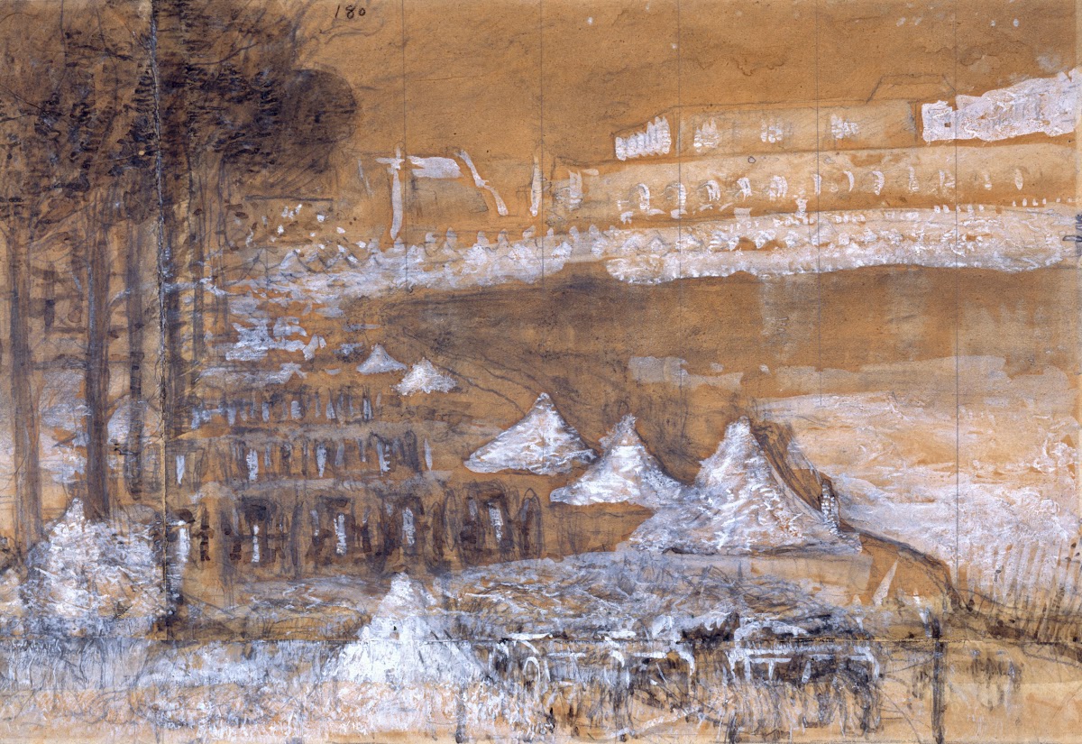 Pièce deau des Suisses à Versailles 1871