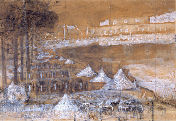 Pièce deau des Suisses à Versailles 1871