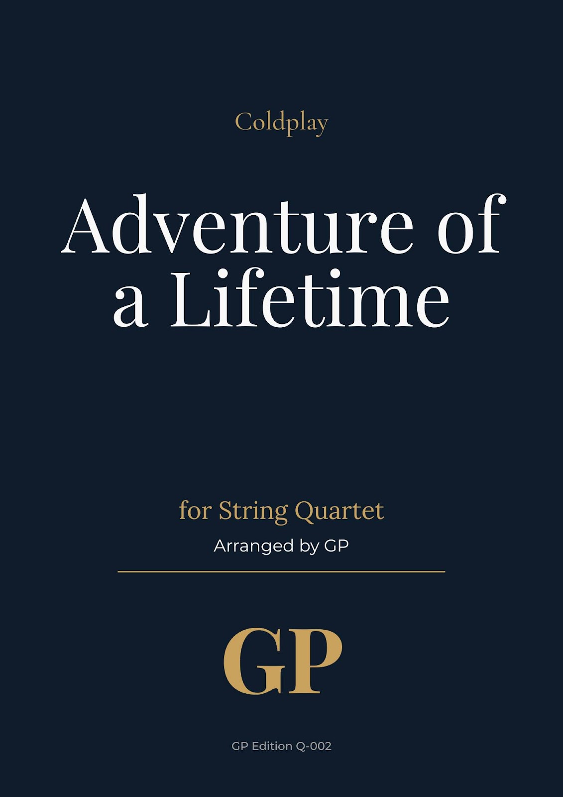GP Premium Sheet Music Cover