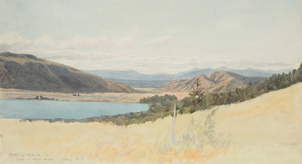 Outlet of Rotoiti and Valley of the Upper Buller looking NW 1863