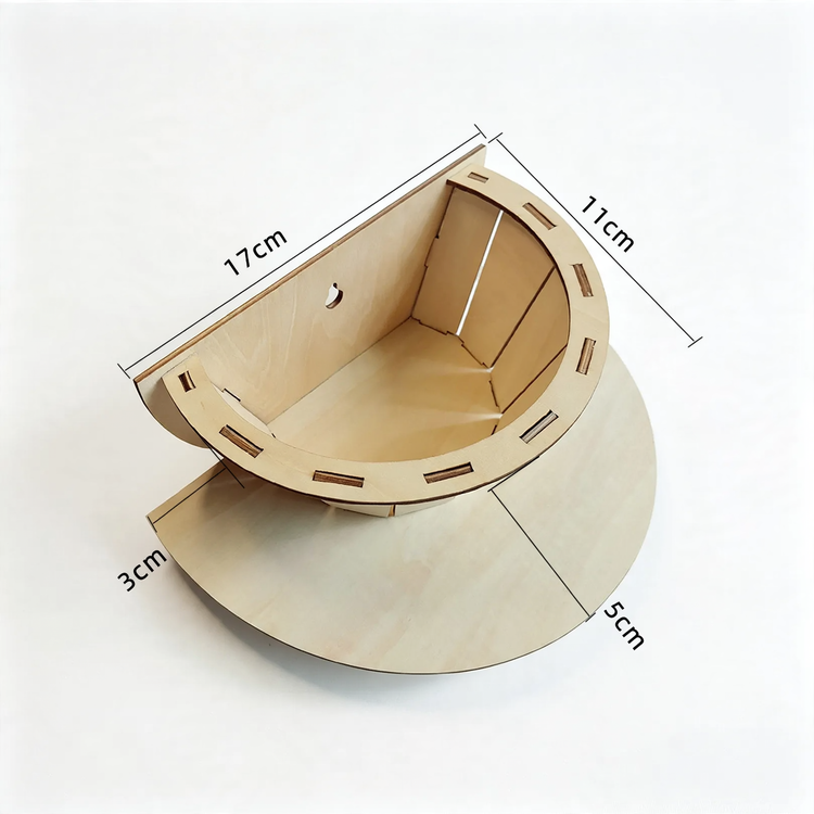 DIY Holz-Schwalbennest-Plattform zum Zusammenbauen