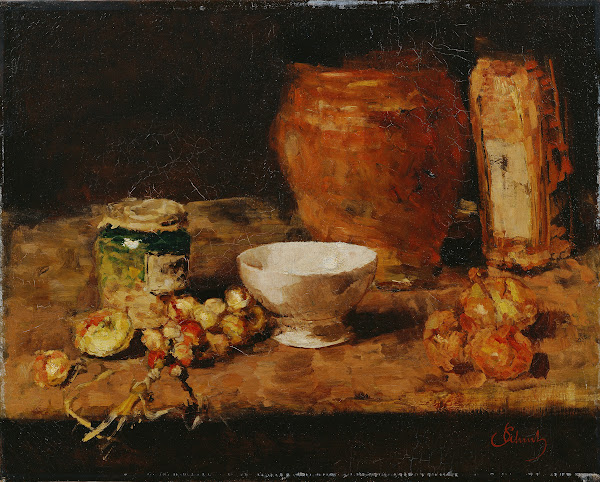 Stillleben mit weißer Schale 1885