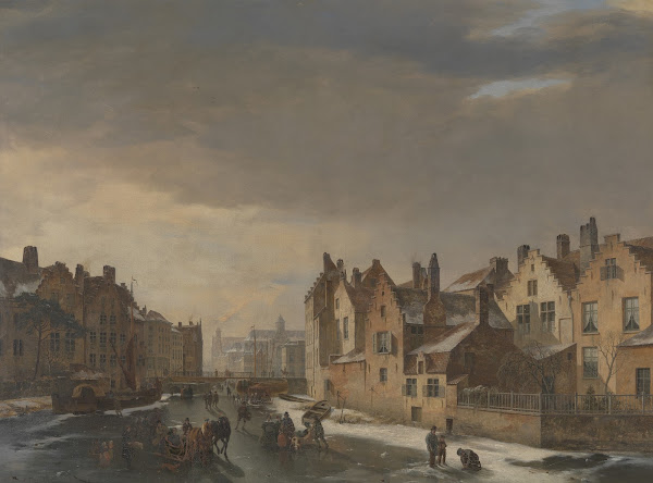 Winter Scene in Ghent 1838