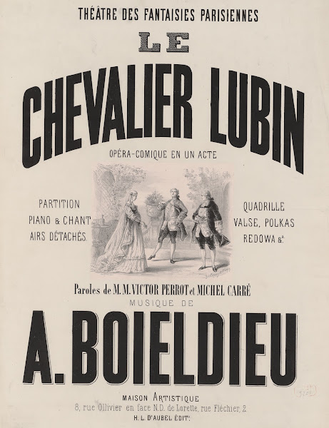 Théatre des Fantaisies Parisiennes Le Chevalier Lubin 1865