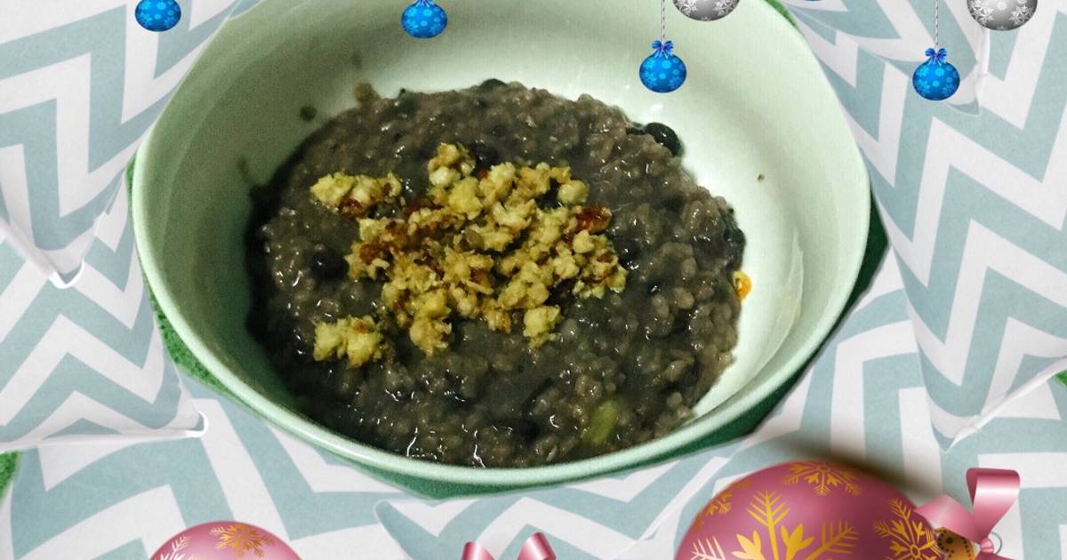 Cháo đỗ đen - cá trôi