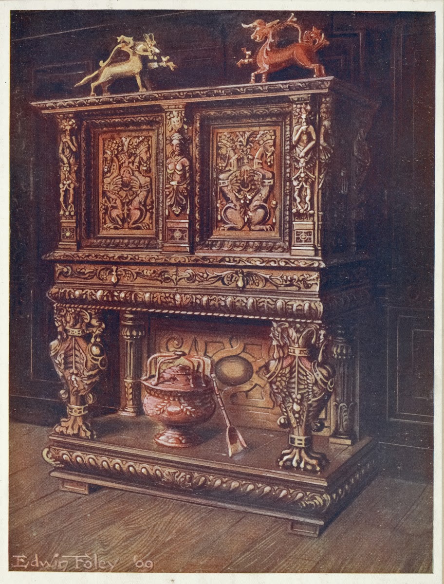 Carved bourgouignon credenze 1910   1911