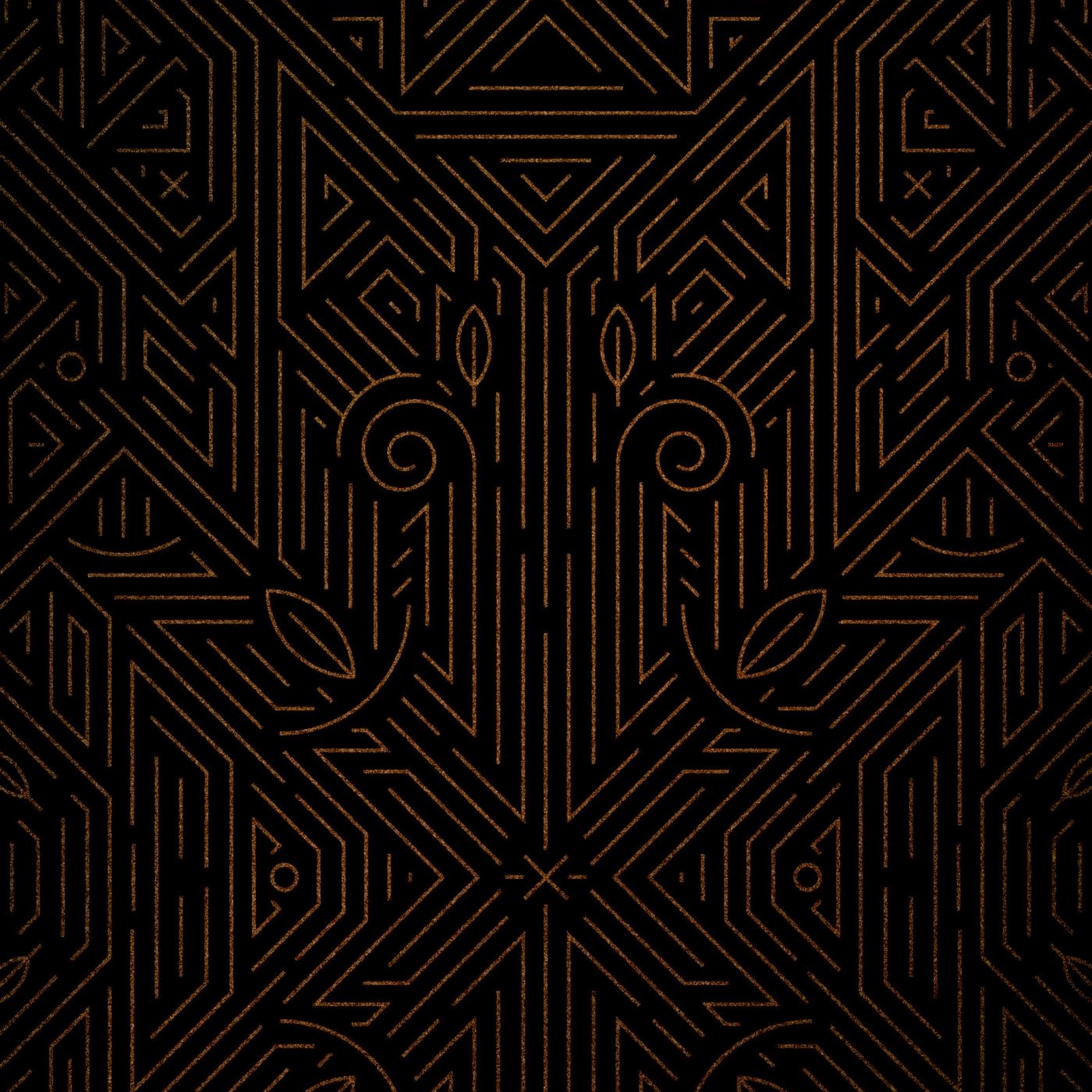 Download Dark Geometric Copper Pattern Full HD iPhone