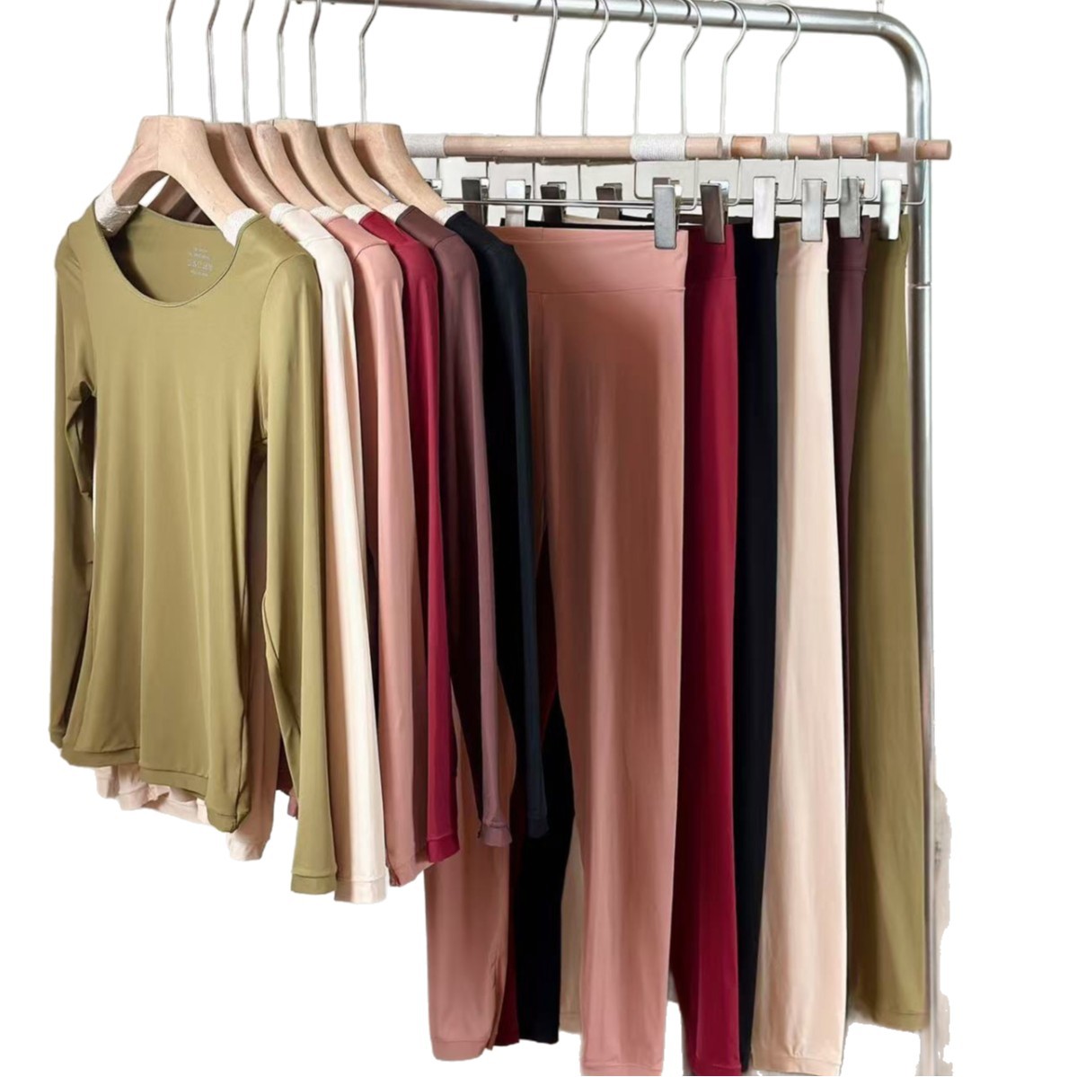 Thermal underwear set for women, round neck
