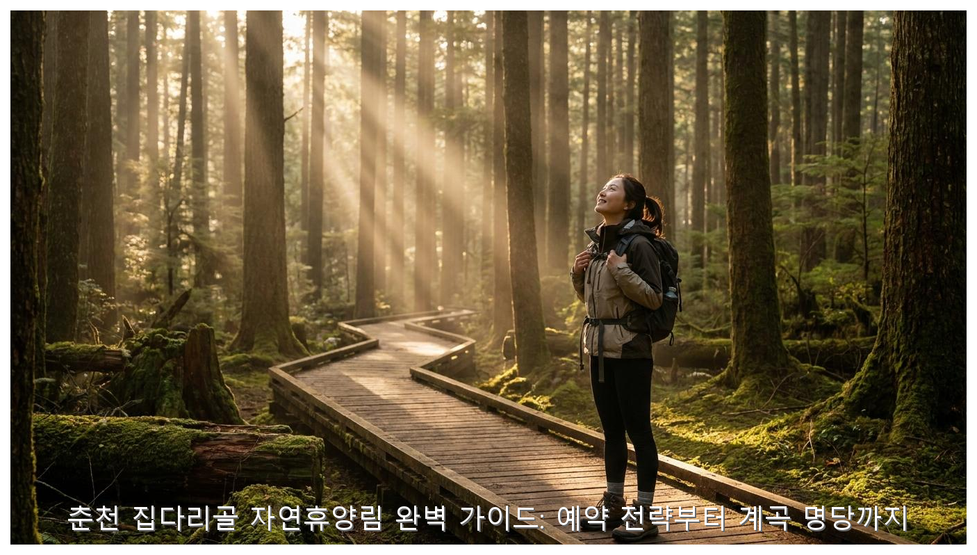춘천 집다리골 자연휴양림 완벽 가이드: 예약 전략부터 계곡 명당까지 핵심 안내 및 분석 인포그래픽 (7)