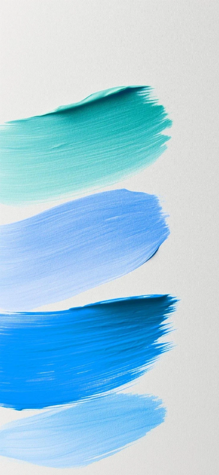 Abstract Blue And Teal Strokes - Acrylic Brushstrokes Texture Full HD iPhone Wallpaper (1090x2360)